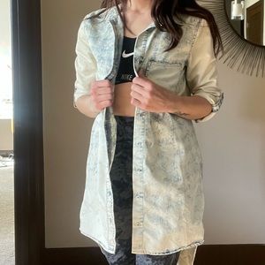 Light bleached denim shirt